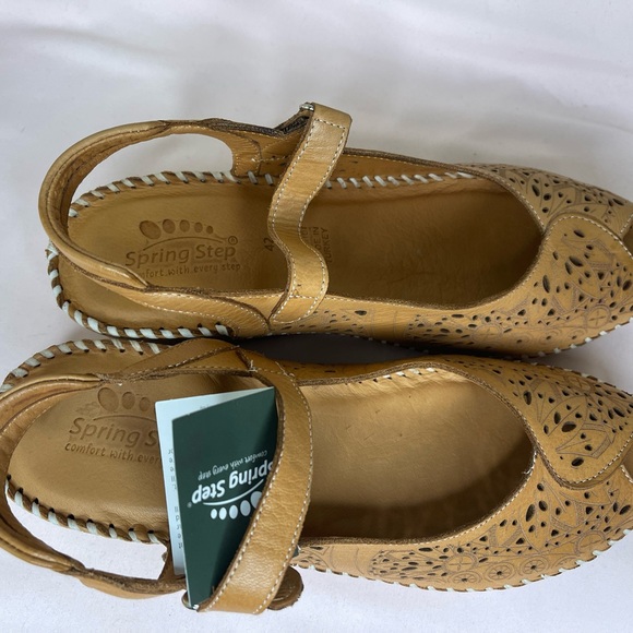 Spring step leather peep-toe Mary Jane 🐪 color size 42 - Picture 2 of 6